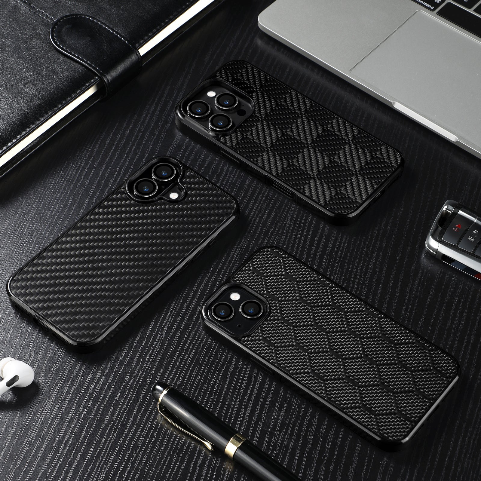 Real Carbon Fiber Magsafe Case for iPhone 17 16 15 14 13 12 11 Pro Max