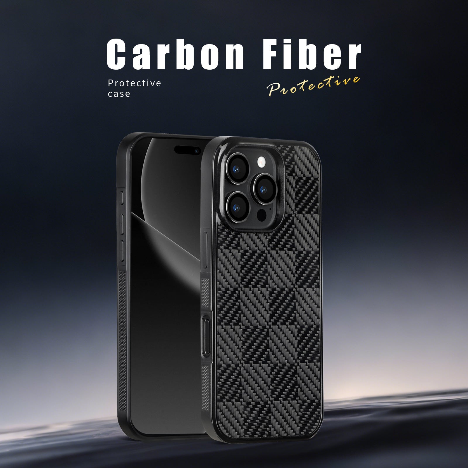 Real Carbon Fiber Magsafe Case for iPhone 17 16 15 14 13 12 11 Pro Max