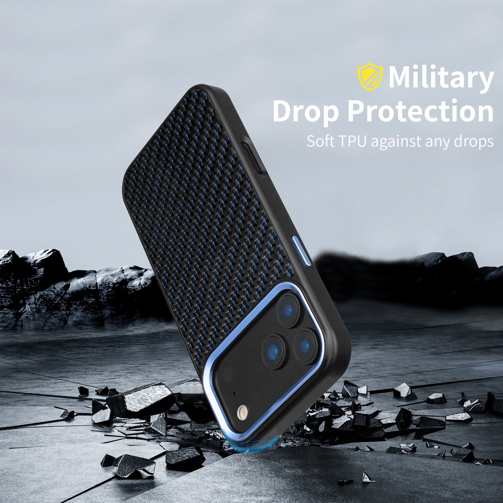 Real Woven Carbon Fiber Magsafe Case for iPhone 17 16 15 14 13 12 Pro Max