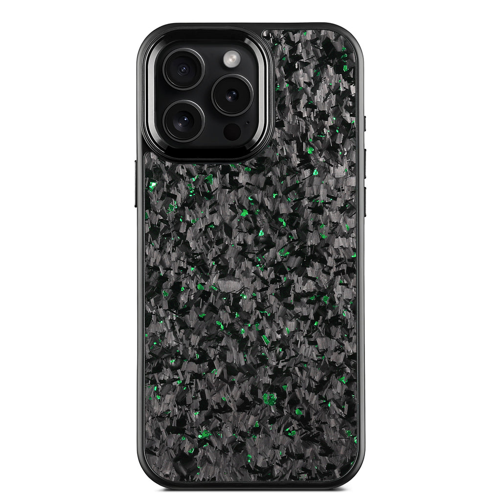 (Updated Metal lens /Frame) Real Small Forged Carbon Fiber Magsafe Case for iPhone 17 16 15 14 13 12 Pro Max