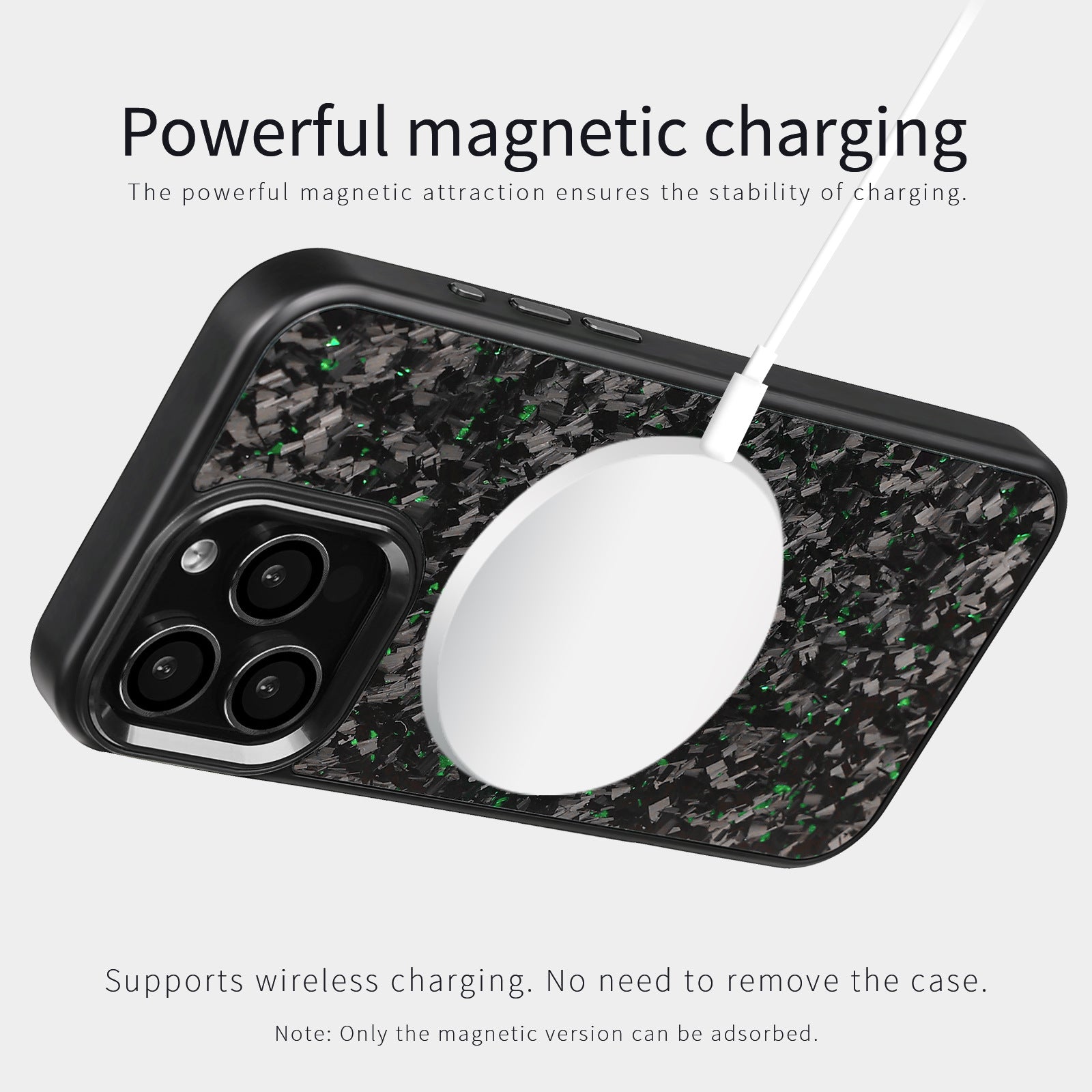 (Updated Metal lens /Frame) Real Small Forged Carbon Fiber Magsafe Case for iPhone 17 16 15 14 13 12 Pro Max