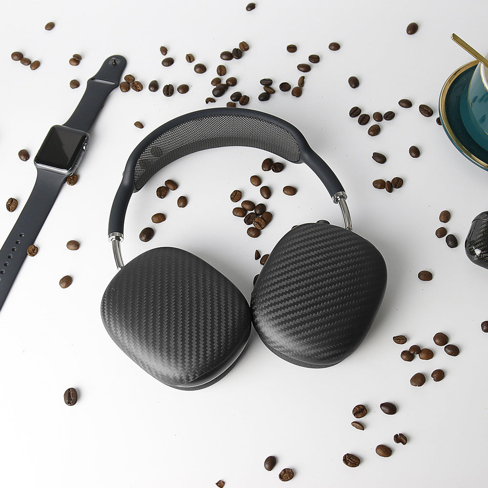 For Apple AirPods Max Real Woven/Forged Carbon Fiber Case