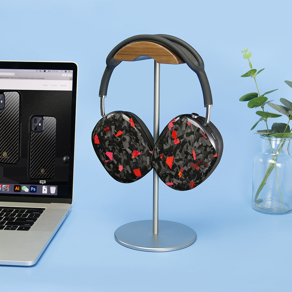 For Apple AirPods Max Real Woven/Forged Carbon Fiber Case
