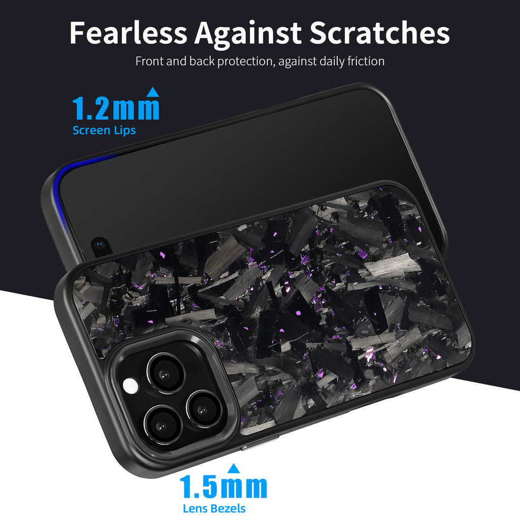 (Updated Metal lens /Frame) Real Big Forged Carbon Fiber Magsafe Case for iPhone 17 16 15 14 13 12 Pro Max