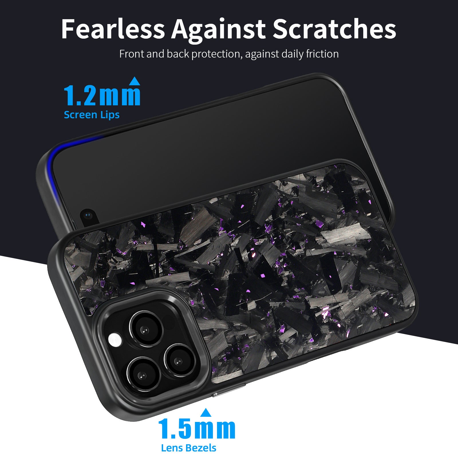 (Updated Metal lens /Frame) Real Big Forged Carbon Fiber Magsafe Case for iPhone 17 16 15 14 13 12 Pro Max
