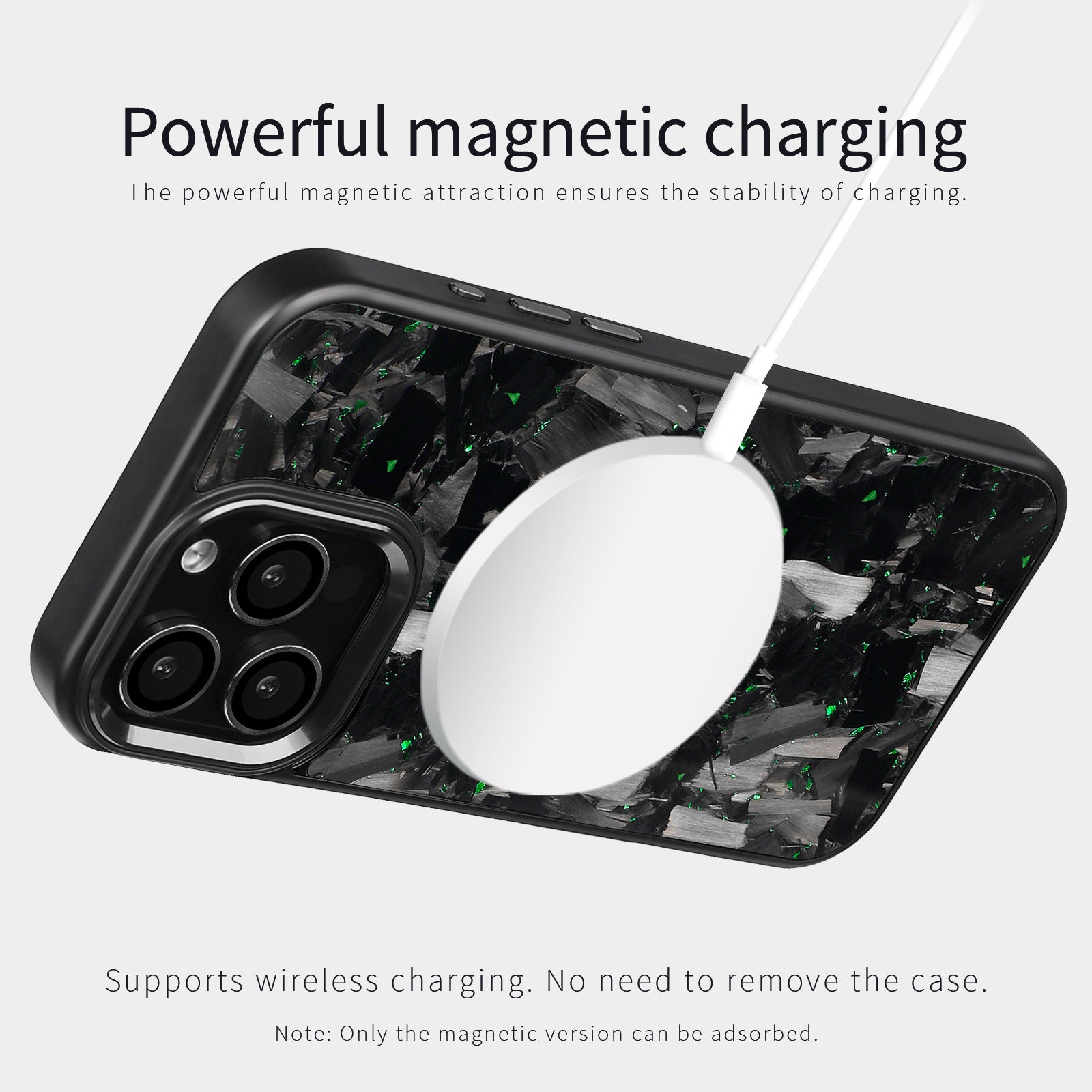(Updated Metal lens /Frame) Real Big Forged Carbon Fiber Magsafe Case for iPhone 17 16 15 14 13 12 Pro Max