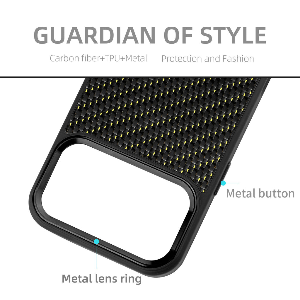 Real Woven Carbon Fiber Magsafe Case for iPhone 17 16 15 14 13 12 Pro Max