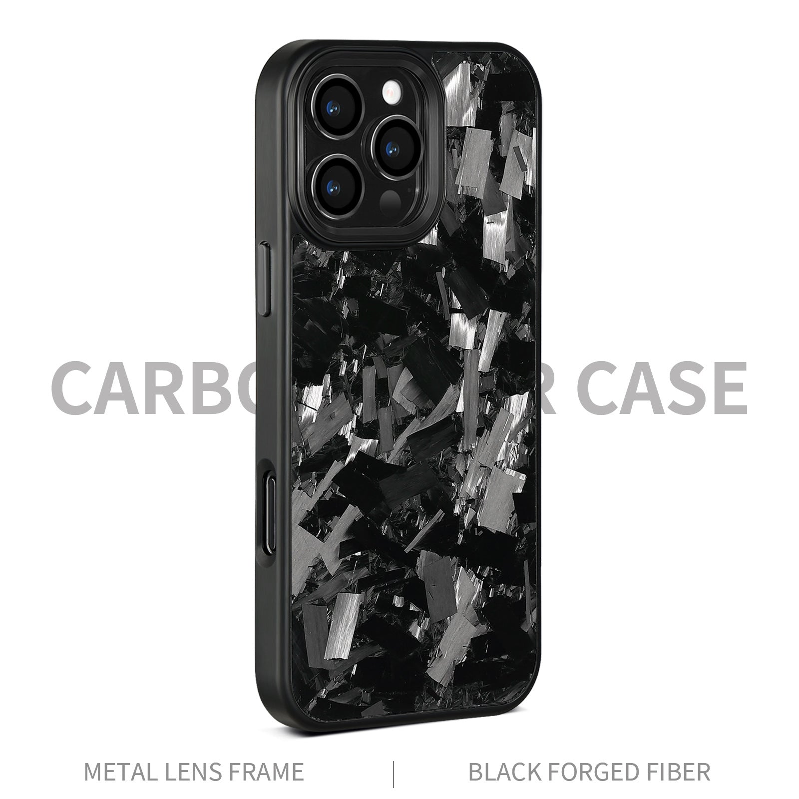 (Updated Metal lens /Frame) Real Big Forged Carbon Fiber Magsafe Case for iPhone 17 16 15 14 13 12 Pro Max