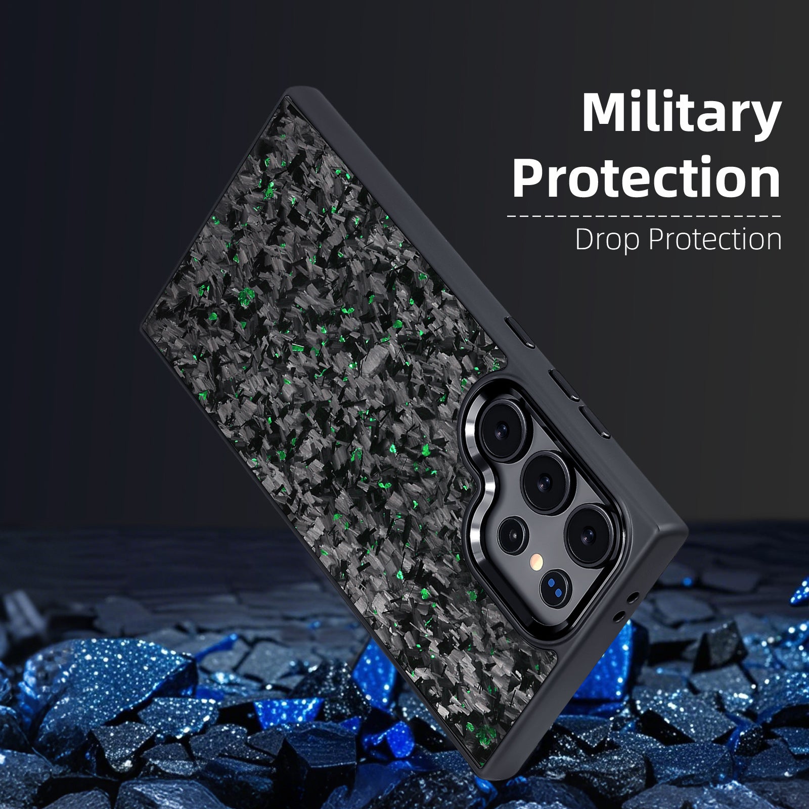 (Updated Metal lens /Frame) Real Small Forged Carbon Fiber Magsafe Case for Samsung Galaxy S26 S25 S24 S23 Ultra