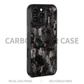 (Updated Metal lens /Frame) Real Big Forged Carbon Fiber Magsafe Case for iPhone 17 16 15 14 13 12 Pro Max