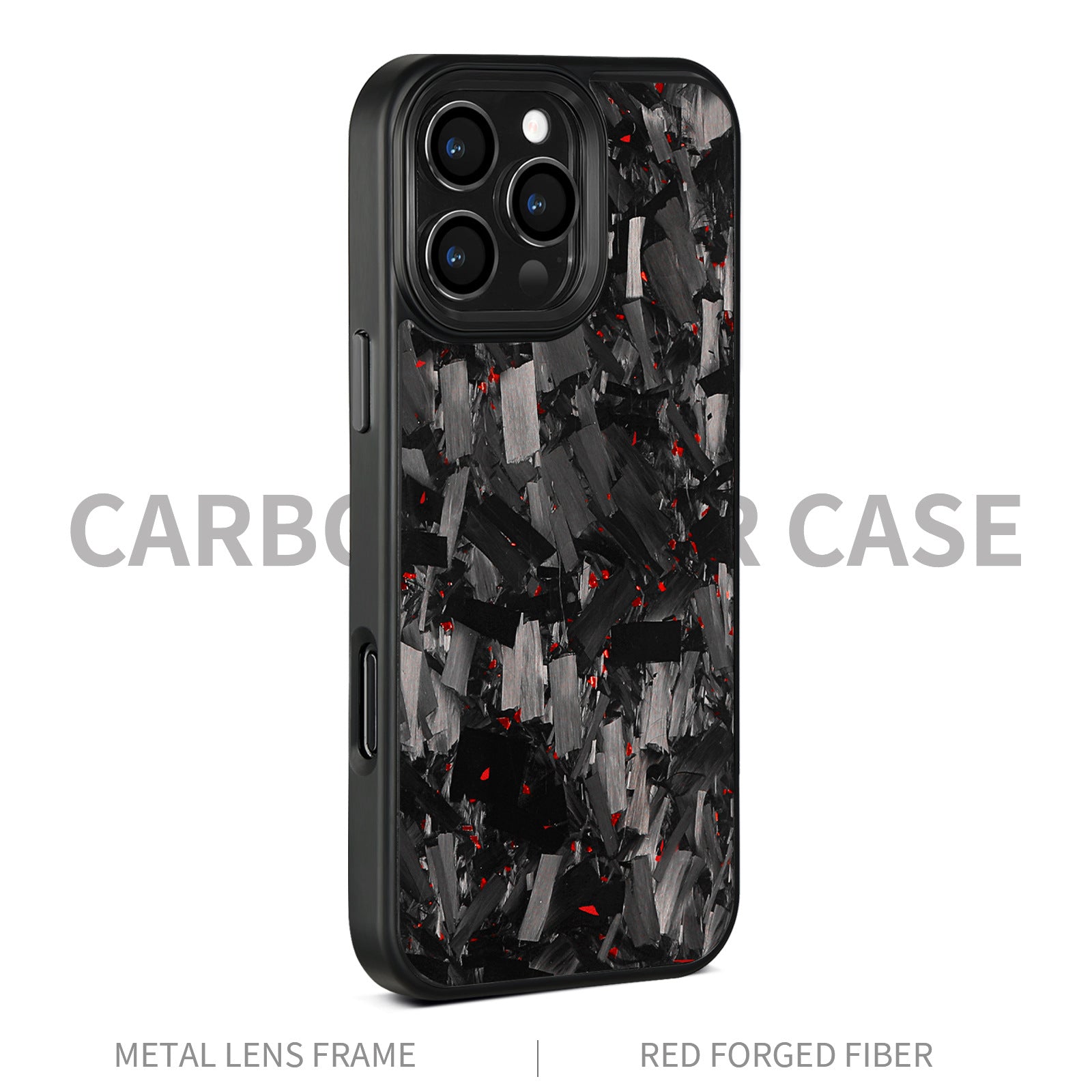 (Updated Metal lens /Frame) Real Big Forged Carbon Fiber Magsafe Case for iPhone 17 16 15 14 13 12 Pro Max