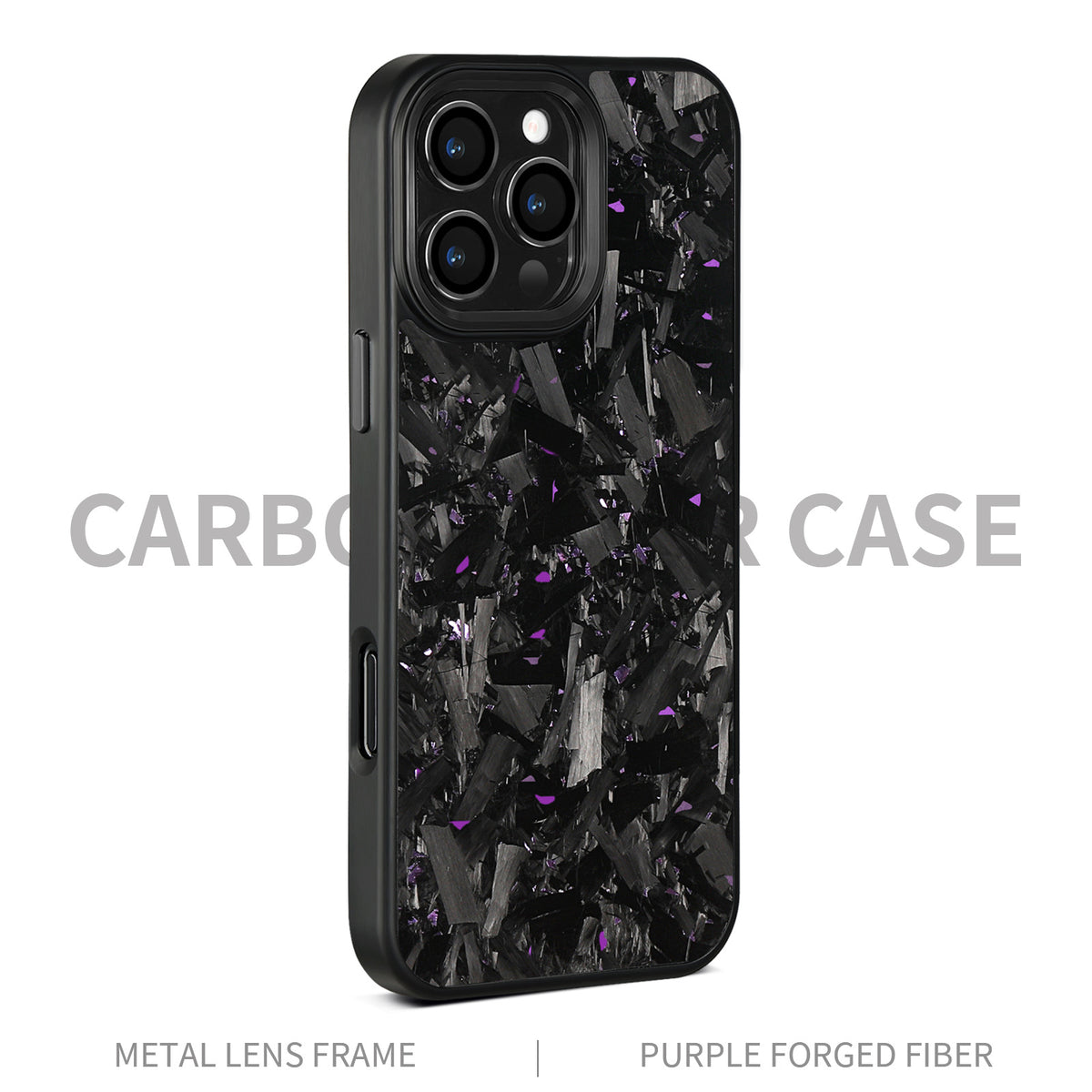 (Updated Metal lens /Frame) Real Big Forged Carbon Fiber Magsafe Case for iPhone 17 16 15 14 13 12 Pro Max