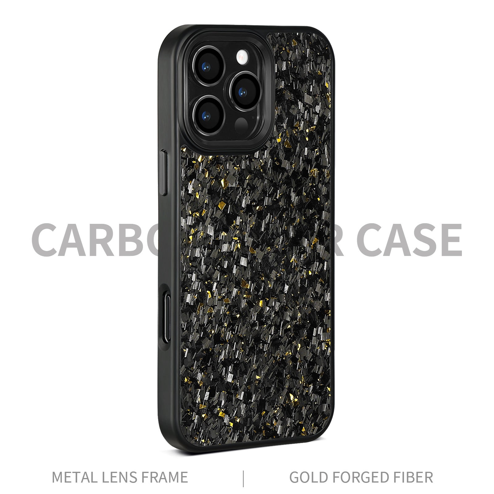 (Updated Metal lens /Frame) Real Small Forged Carbon Fiber Magsafe Case for iPhone 17 16 15 14 13 12 Pro Max