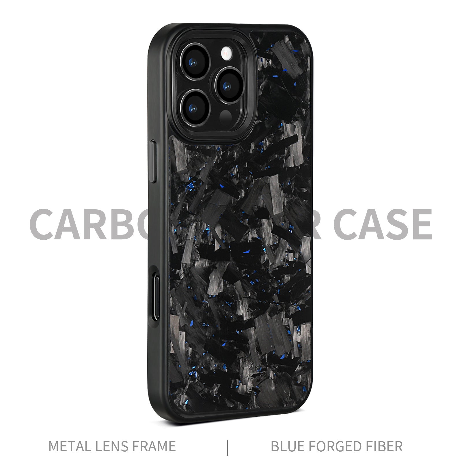 (Updated Metal lens /Frame) Real Big Forged Carbon Fiber Magsafe Case for iPhone 17 16 15 14 13 12 Pro Max