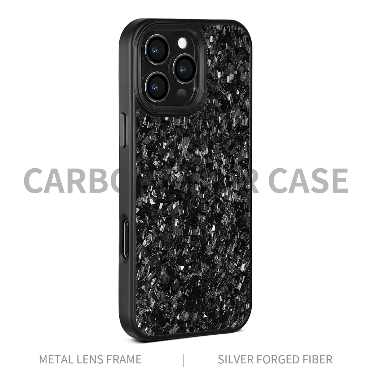 (Updated Metal lens /Frame) Real Small Forged Carbon Fiber Magsafe Case for iPhone 17 16 15 14 13 12 Pro Max