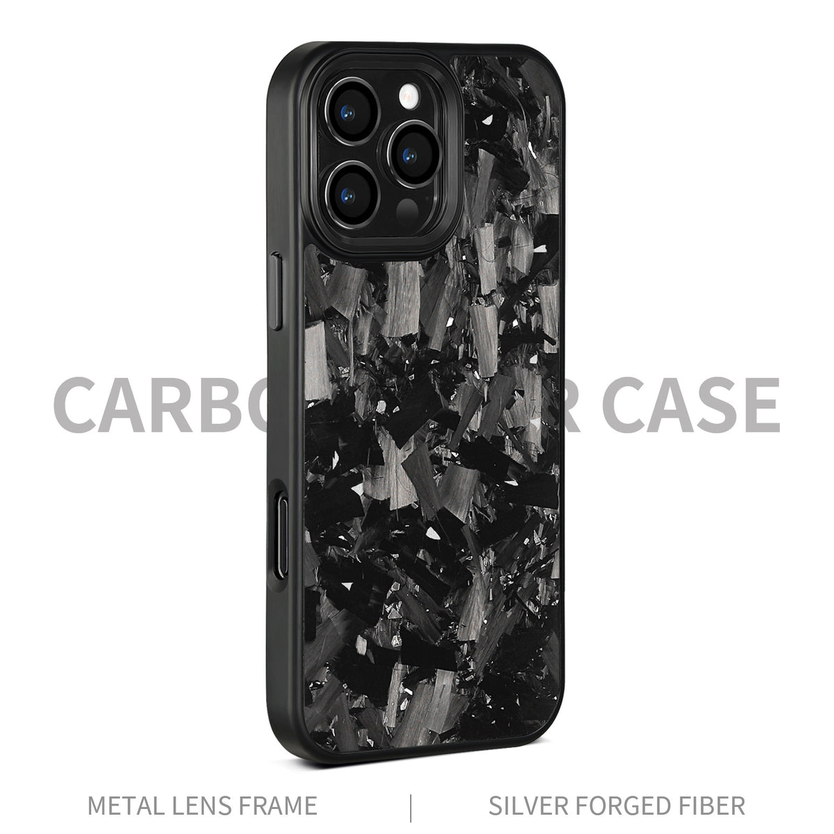 (Updated Metal lens /Frame) Real Big Forged Carbon Fiber Magsafe Case for iPhone 17 16 15 14 13 12 Pro Max