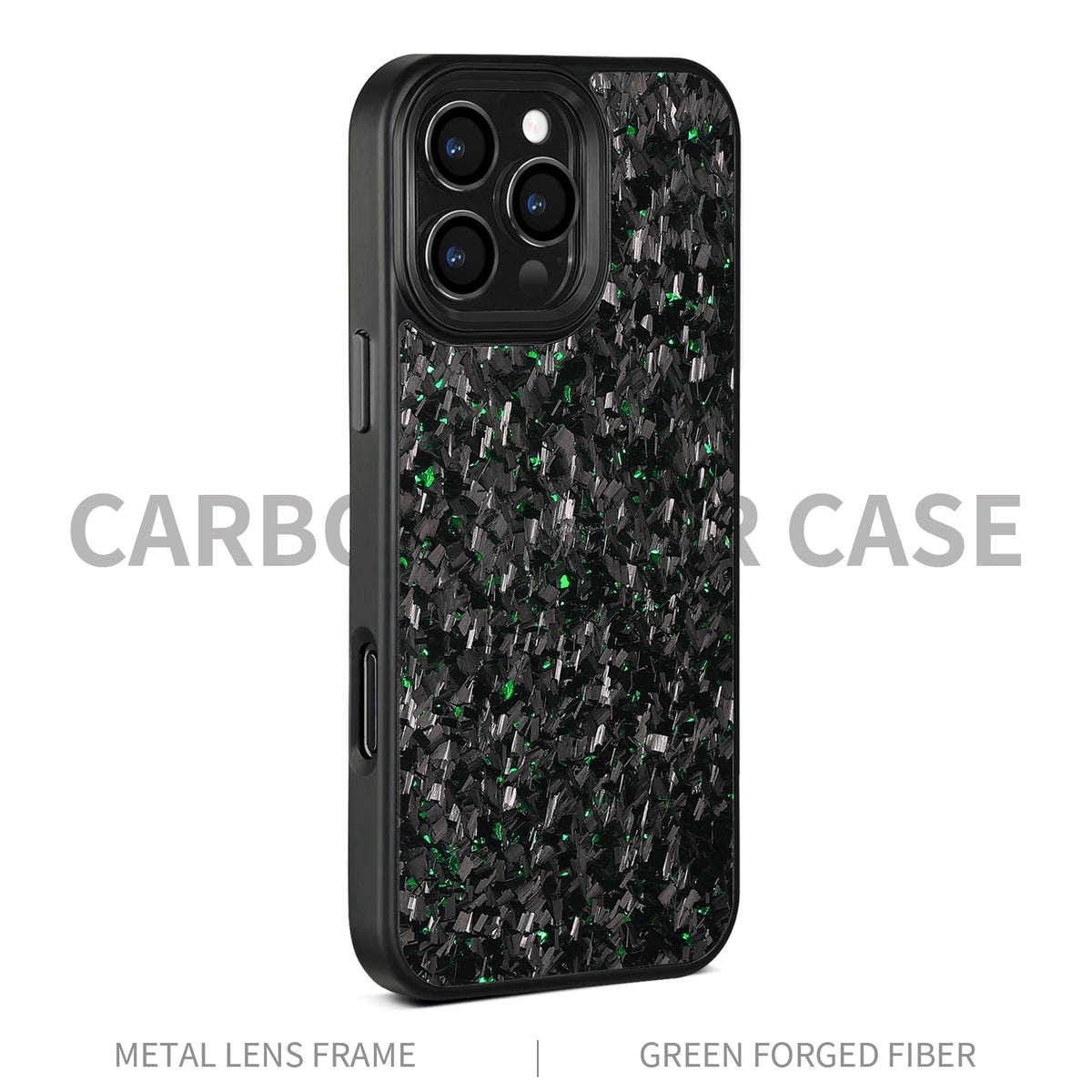 (Updated Metal lens /Frame) Real Small Forged Carbon Fiber Magsafe Case for iPhone 17 16 15 14 13 12 Pro Max