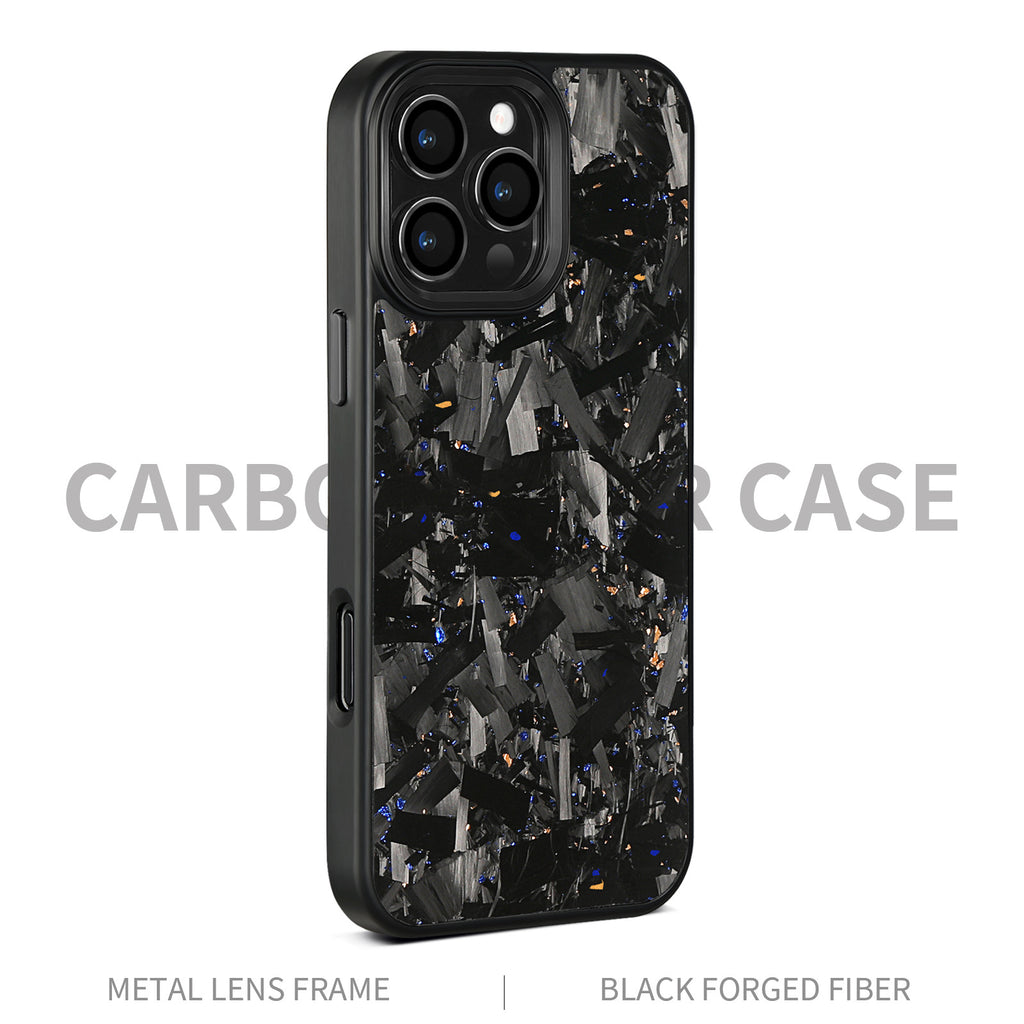 (Updated Metal lens /Frame) Real Big Forged Carbon Fiber Magsafe Case for iPhone 17 16 15 14 13 12 Pro Max