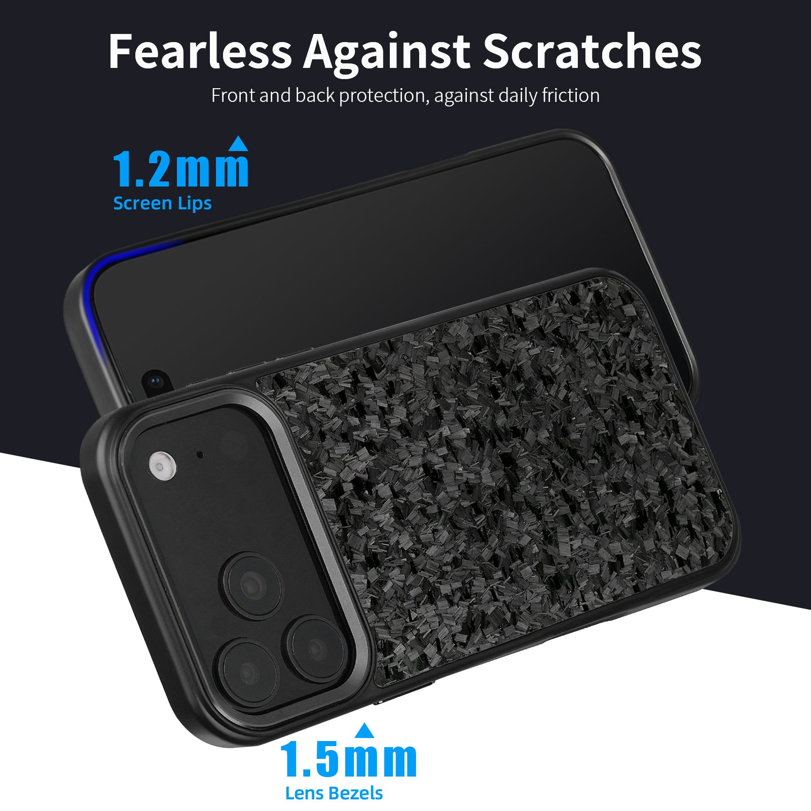 Real Small Forged Carbon Fiber Magsafe Case for iPhone 17 16 15 14 13 12 Pro Max