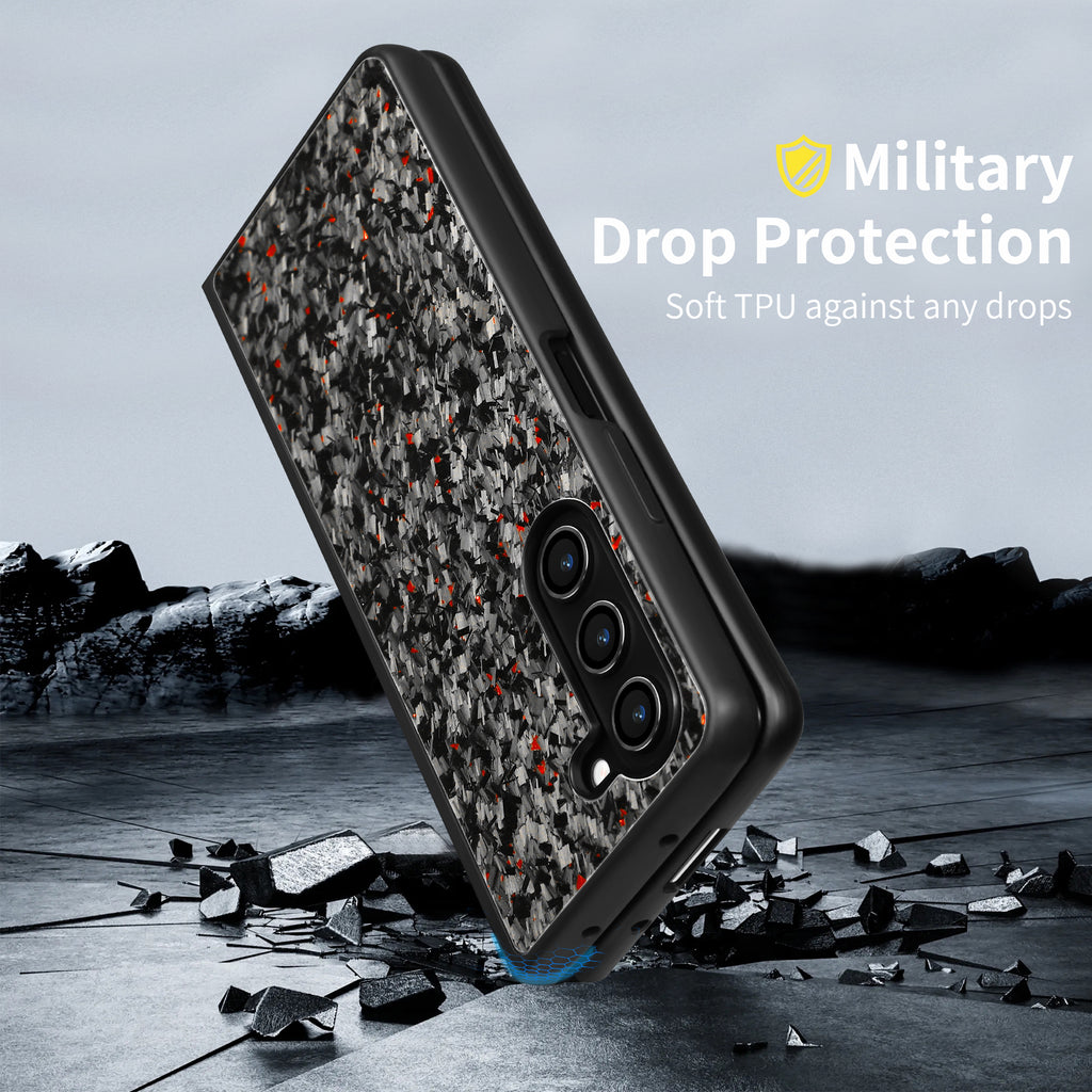 For Samsung Galaxy Z Fold 8 Ultra /8 Wide /7 /6 /5 Real Carbon Fiber Case