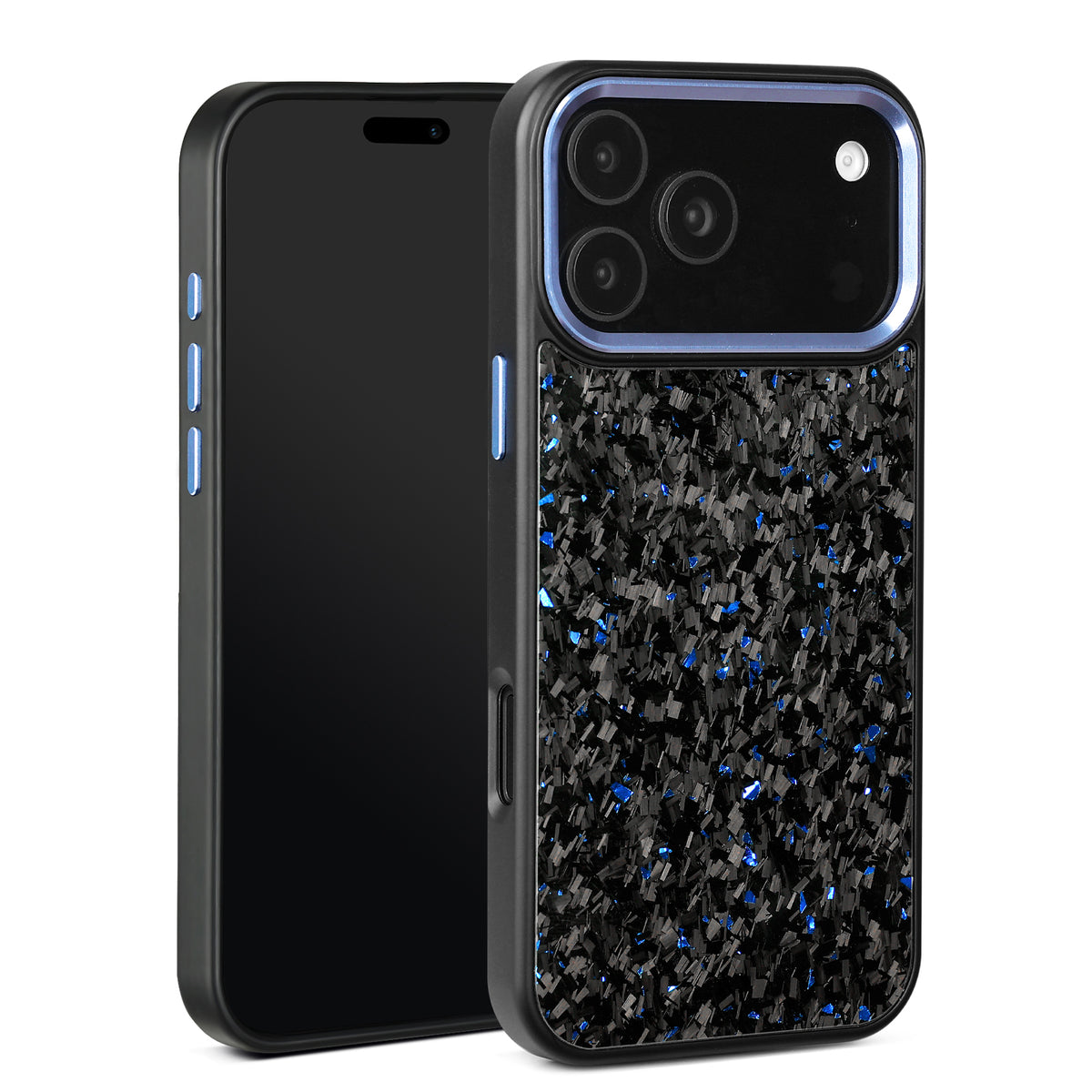 (Updated Metal lens /Frame) Real Small Forged Carbon Fiber Magsafe Case for iPhone 17 16 15 14 13 12 Pro Max