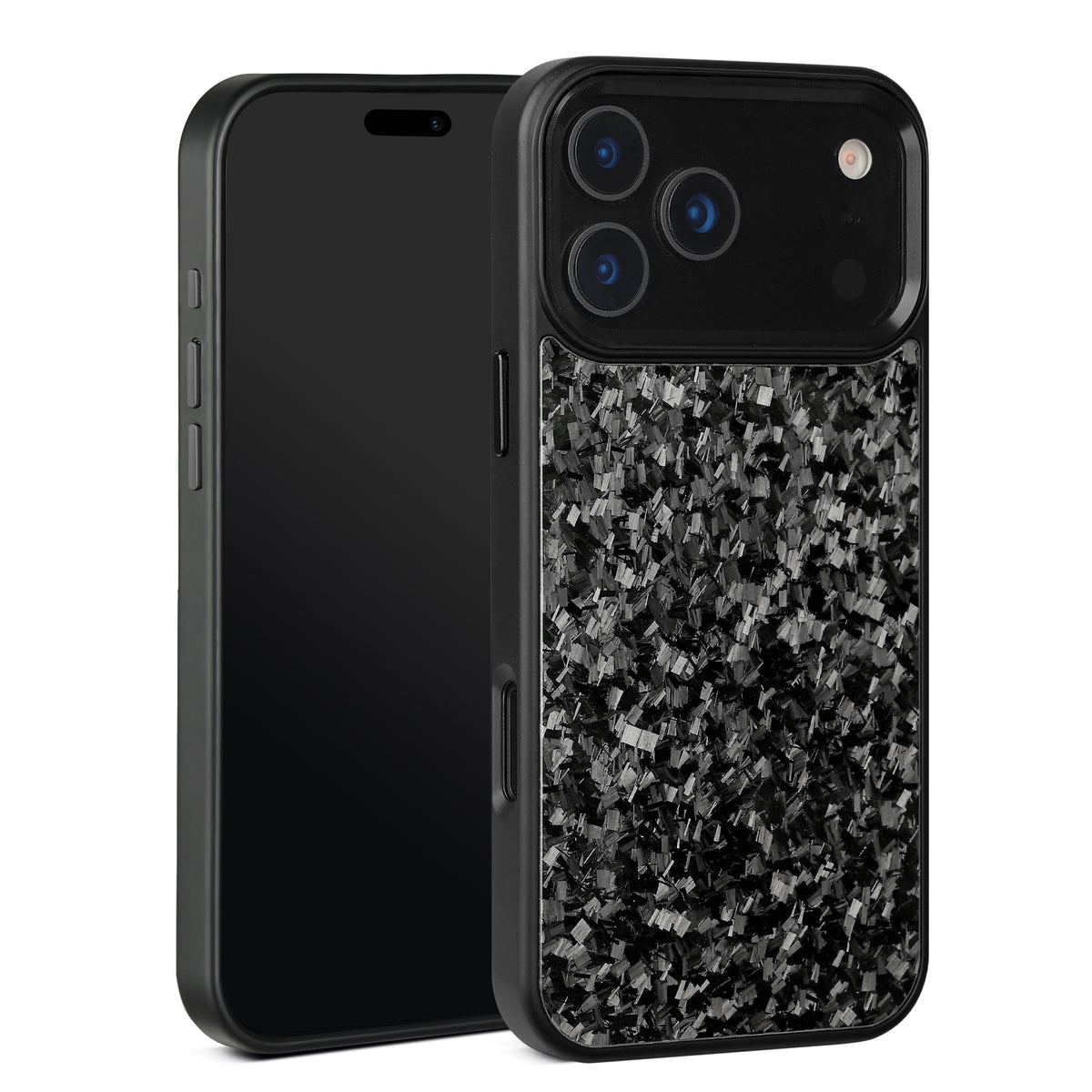 (Updated Metal lens /Frame) Real Small Forged Carbon Fiber Magsafe Case for iPhone 17 16 15 14 13 12 Pro Max