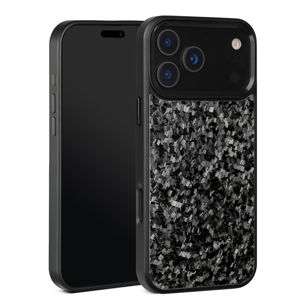 Real Small Forged Carbon Fiber Magsafe Case for iPhone 17 16 15 14 13 12 Pro Max