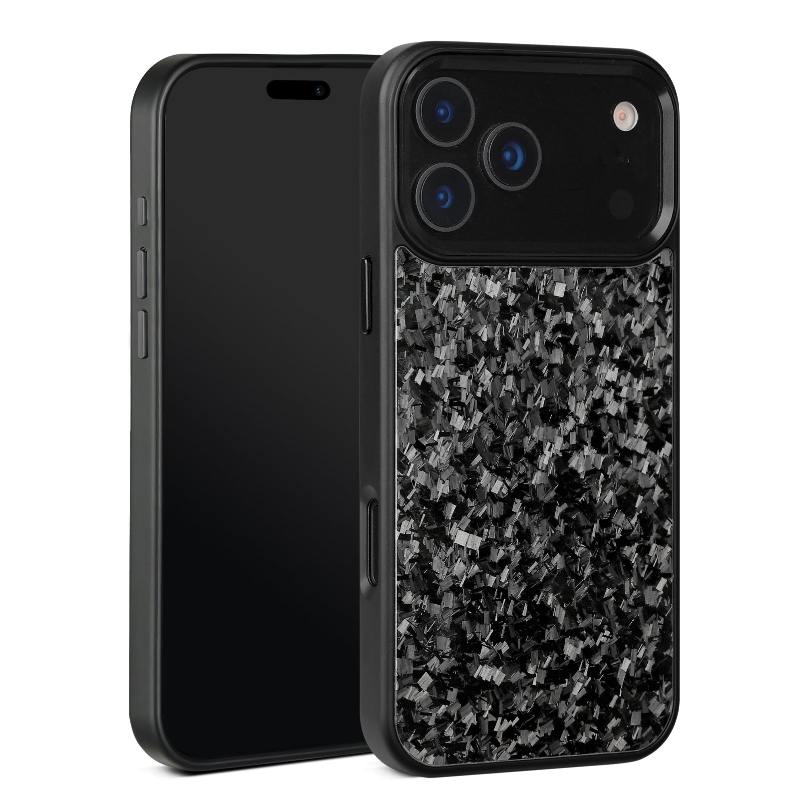 Real Small Forged Carbon Fiber Magsafe Case for iPhone 17 16 15 14 13 12 Pro Max