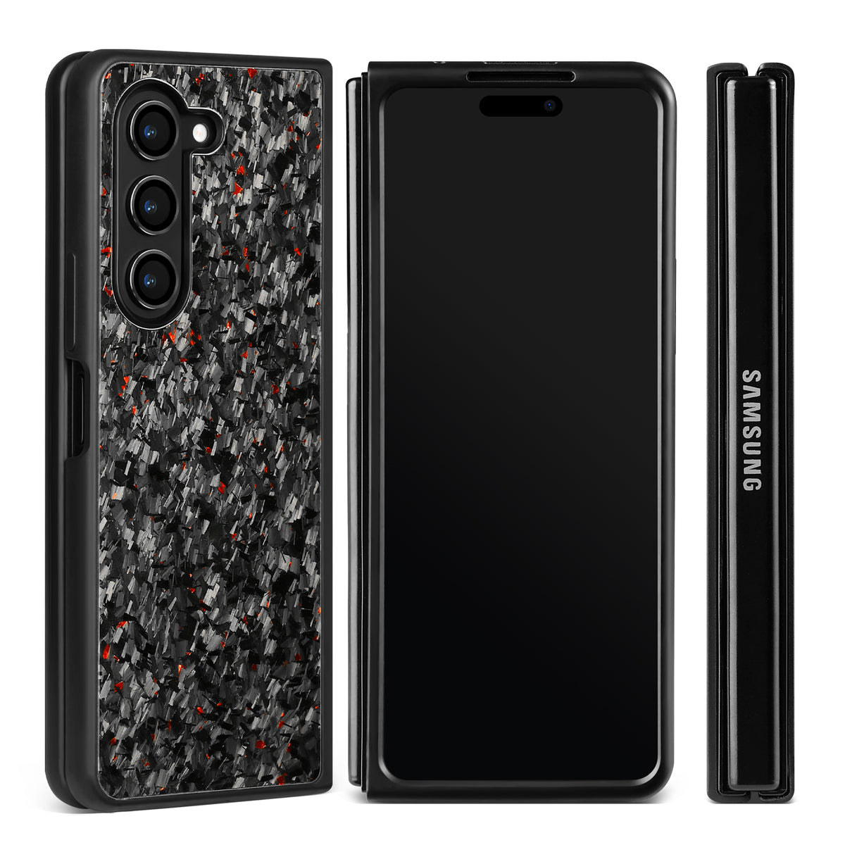 For Samsung Galaxy Z Fold 8 Ultra /8 Wide /7 /6 /5 Real Carbon Fiber Case