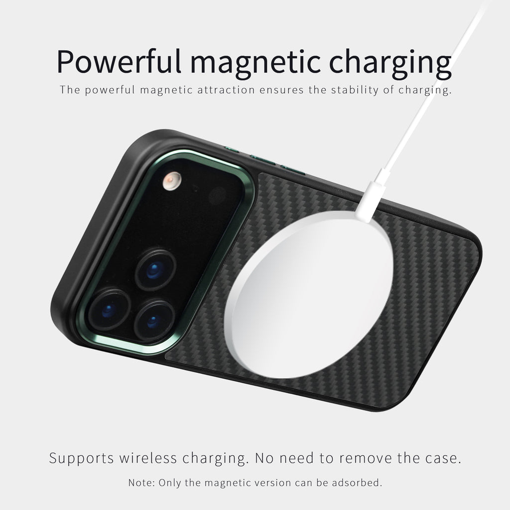 Real Aramid Kevlar Fiber Magsafe Case for iPhone 17 16 15 14 13 12 Pro Max