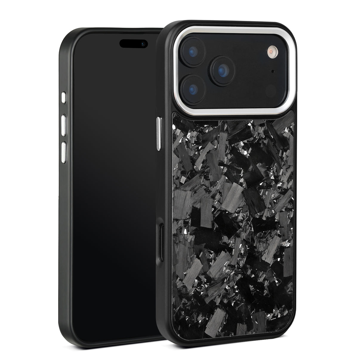 (Updated Metal lens /Frame) Real Big Forged Carbon Fiber Magsafe Case for iPhone 17 16 15 14 13 12 Pro Max